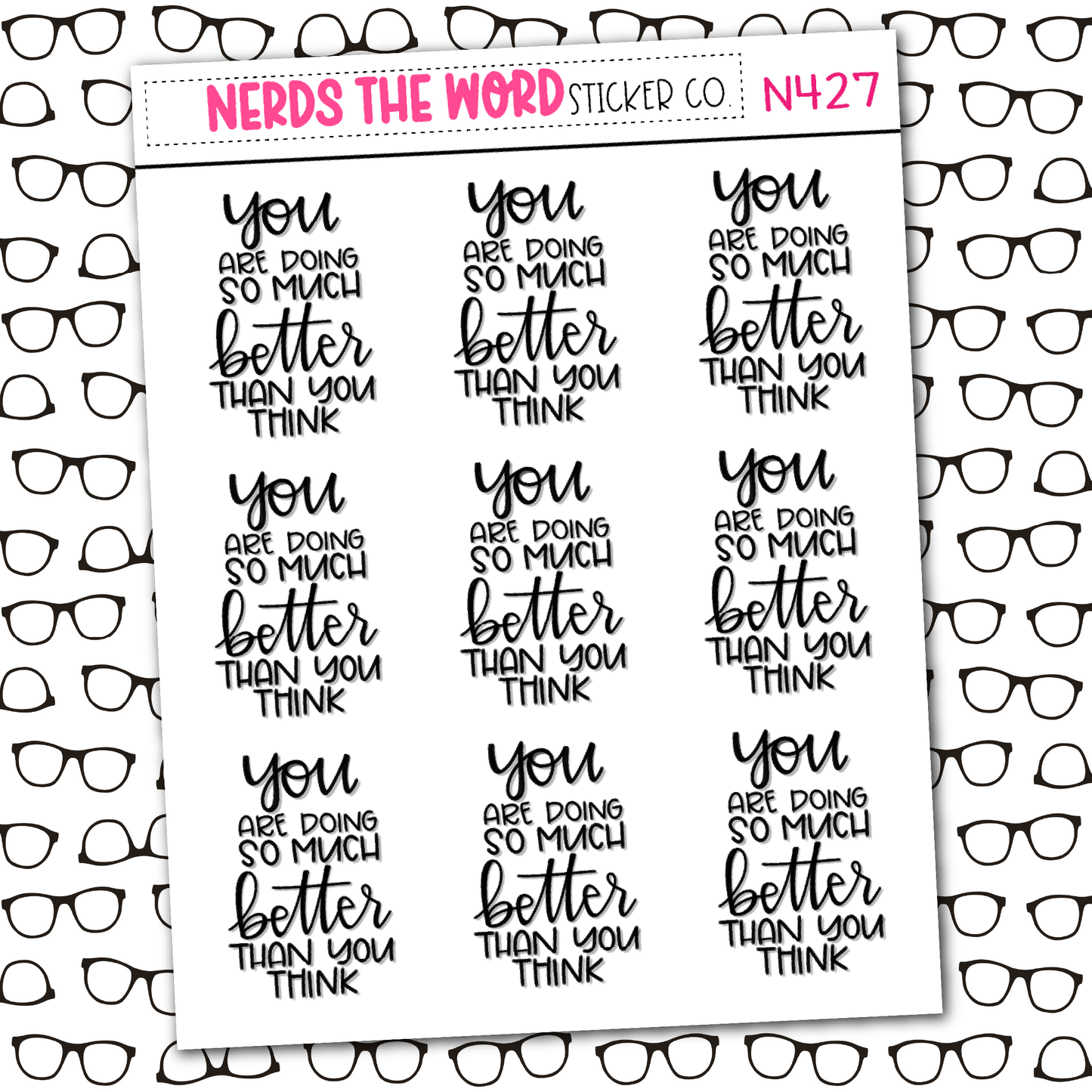 Much Better Sticker Sheet