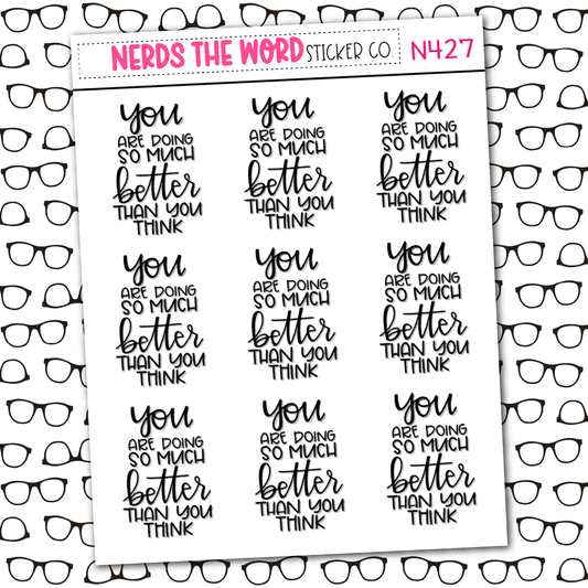 Much Better Sticker Sheet