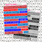 Baseball Quote Bar Sticker Sheet