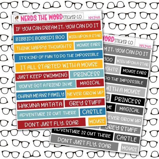 Magical Quote Bar Sticker Sheet