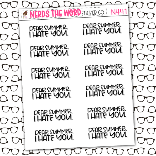 Dear Summer Sticker Sheet