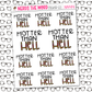 Hotter than Hell Stars Sticker Sheet