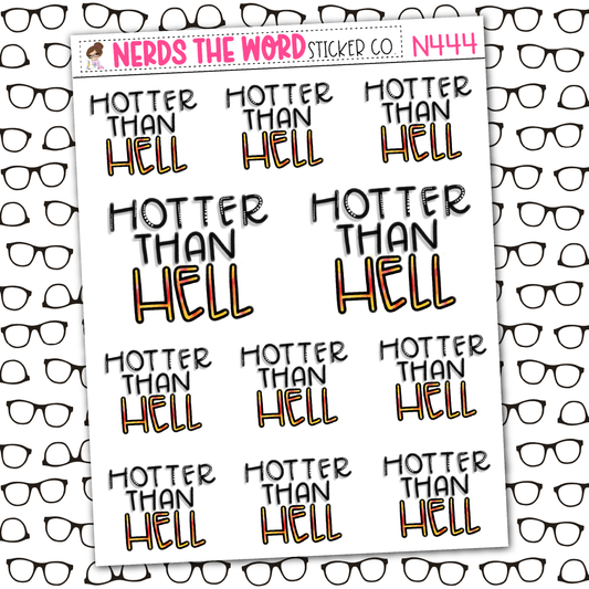 Hotter than Hell Stars Sticker Sheet