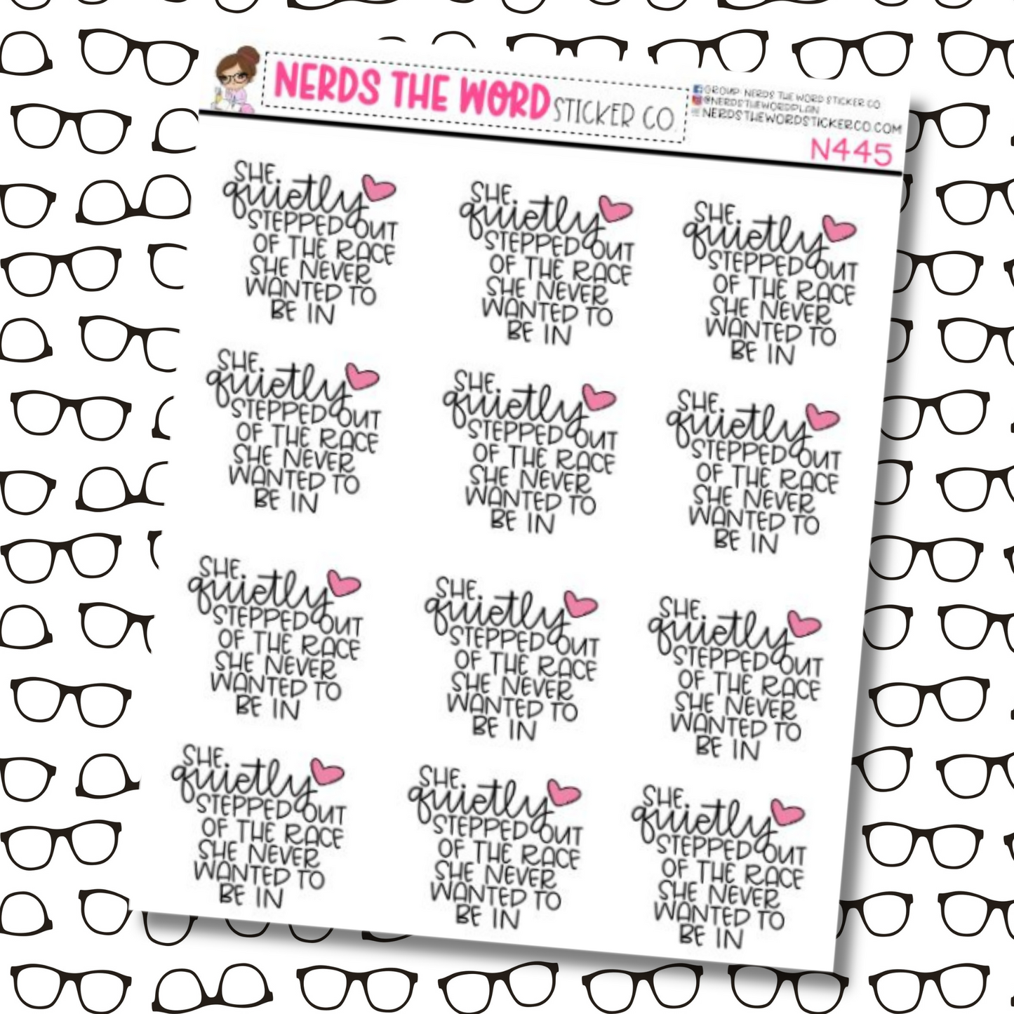 Stepped Out Sticker Sheet