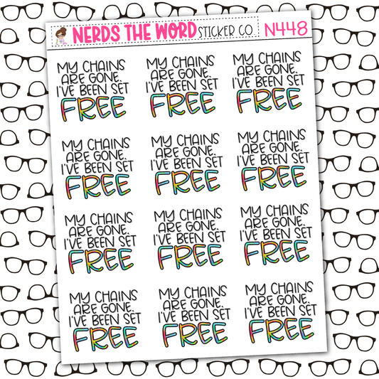 Chain Are Gone Sticker Sheet