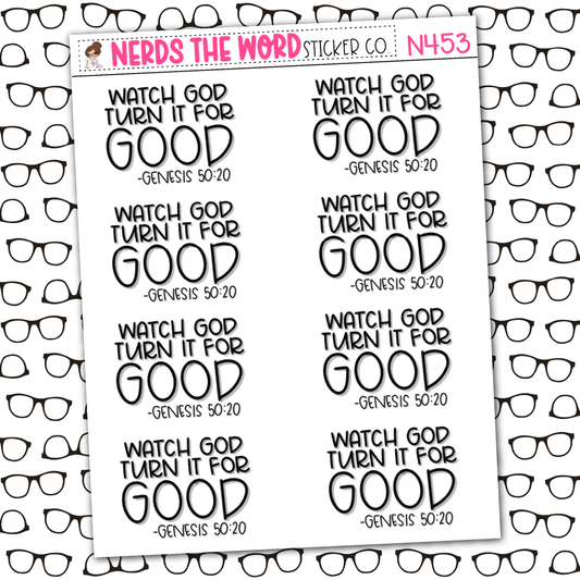 Turn It For Good Sticker Sheet