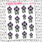 Purple Flowers Sticker Sheet