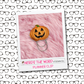 Orange Glitter Jack-O-Lantern Pumpkin Planner Paper Clips