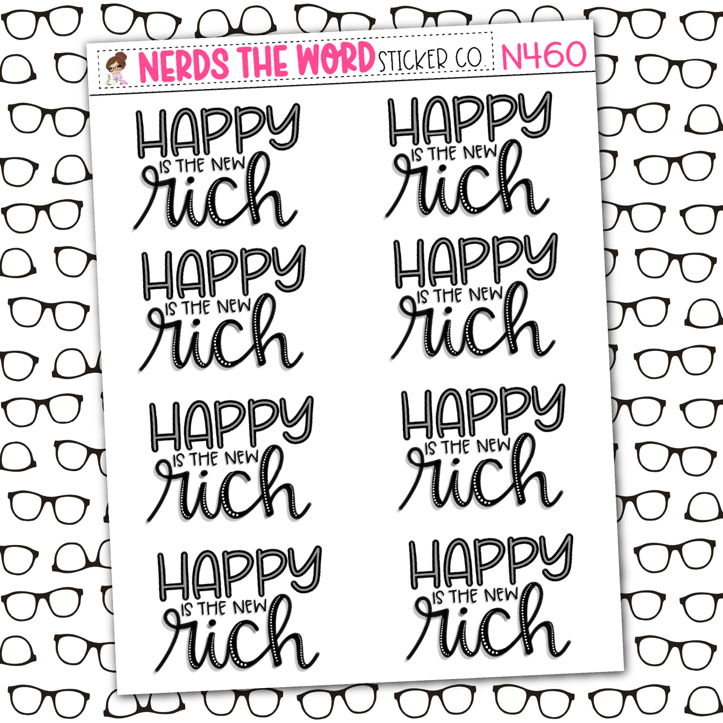 New Rich Sticker Sheet