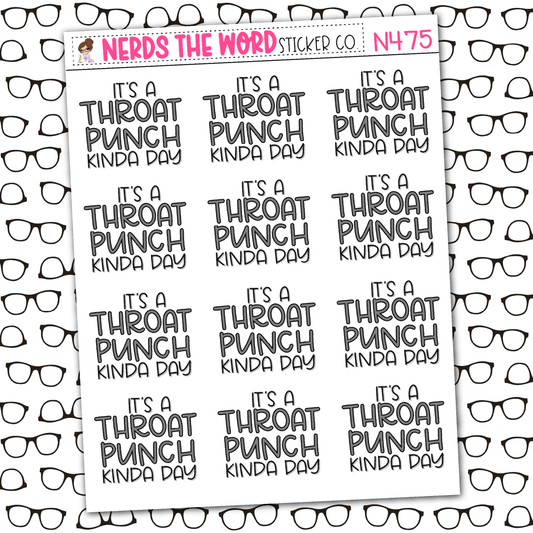 Throat Punch Sticker Sheet