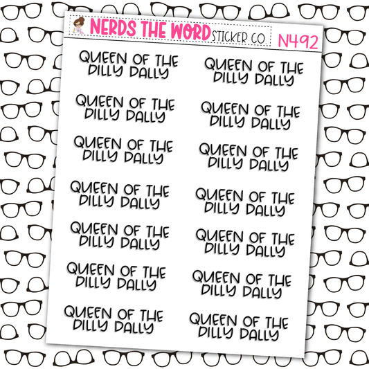 Dilly Dally Sticker Sheet