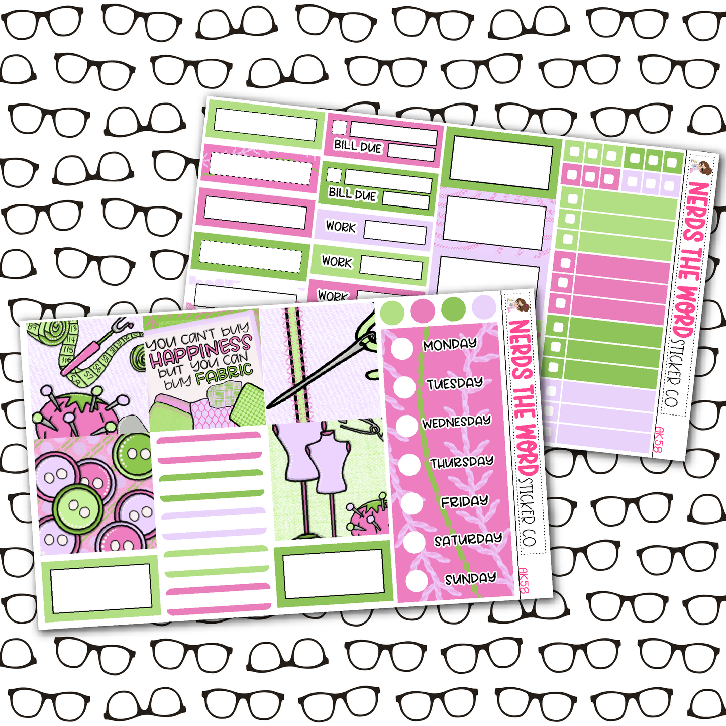 Sewing Weekly Planner Kit