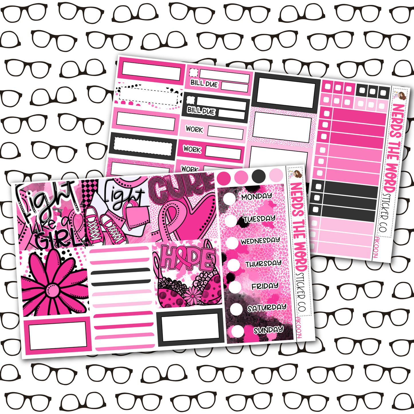 Breast Cancer Weekly Planner Kit