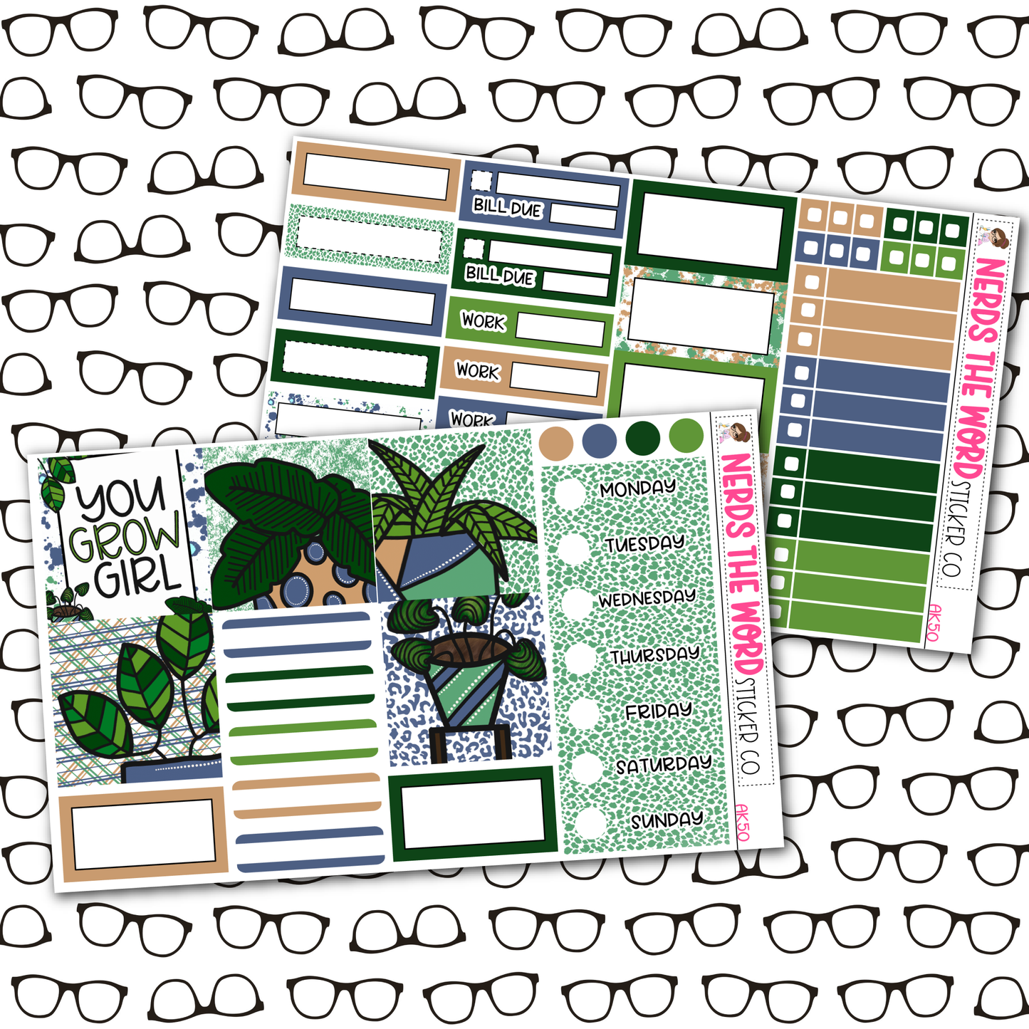 Grow Girl Weekly Planner Kit