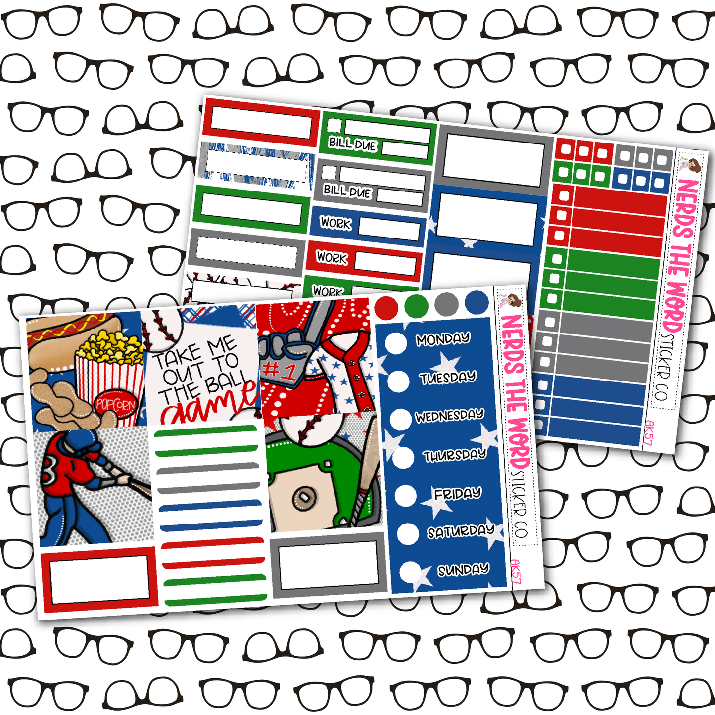 Take Me Out To The Ball Game Weekly Planner Kit