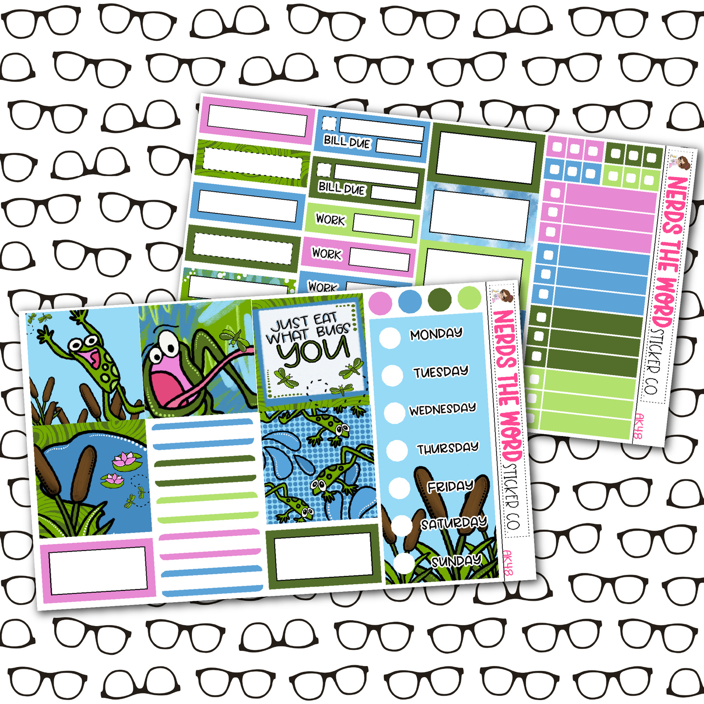 Eat What Bugs You Weekly Planner Kit