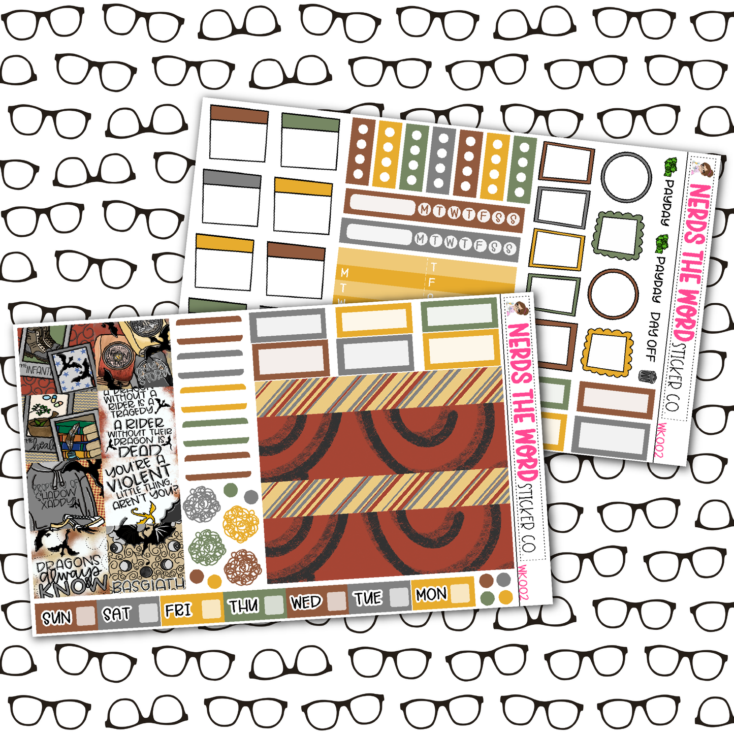 Storm Monthly, Weekly and or Journaling Sticker Kit