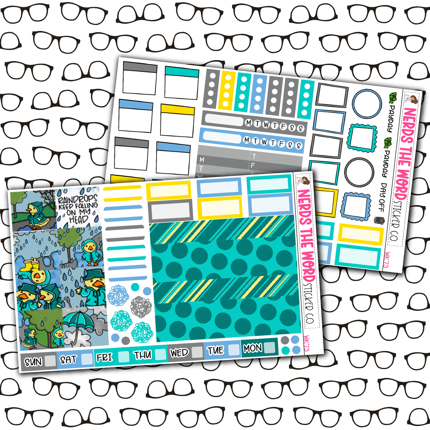 Ducky Doo Monthly, Weekly and or Journaling Sticker Kit