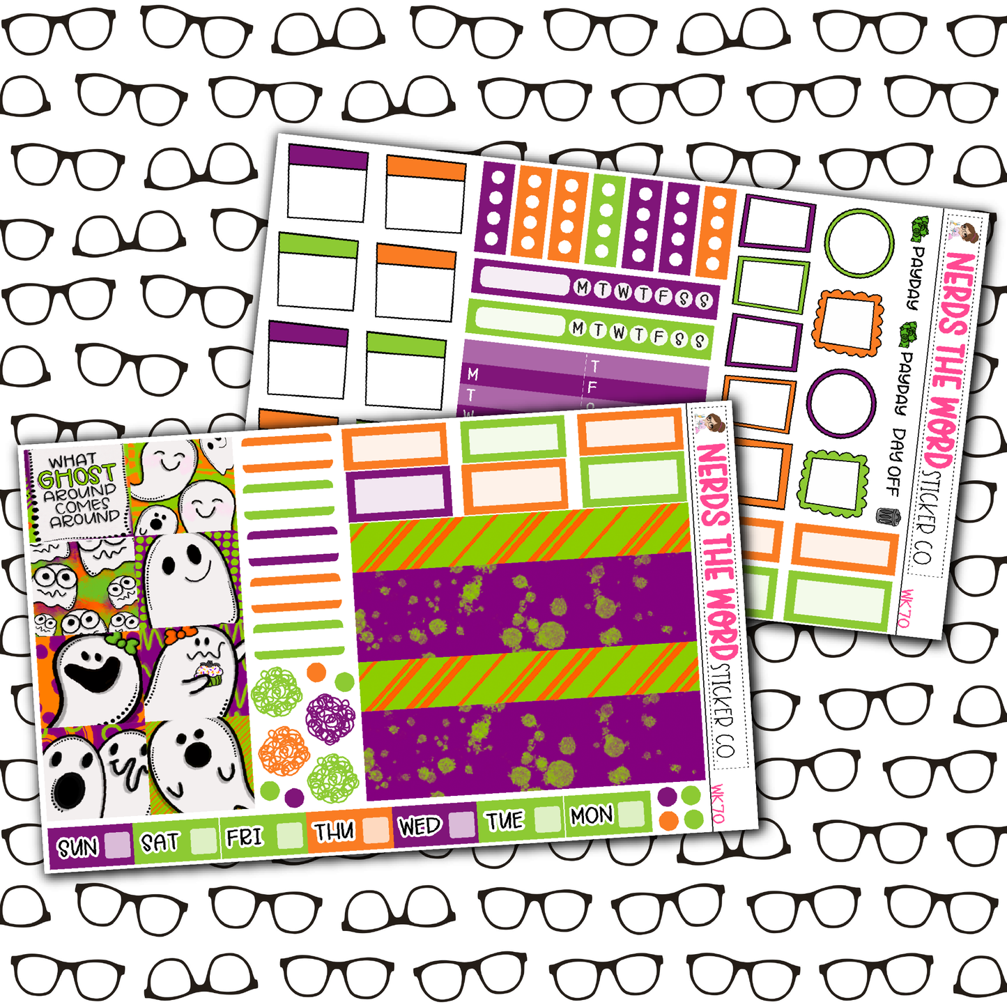Hey Boo! Monthly, Weekly and or Journaling Sticker Kit
