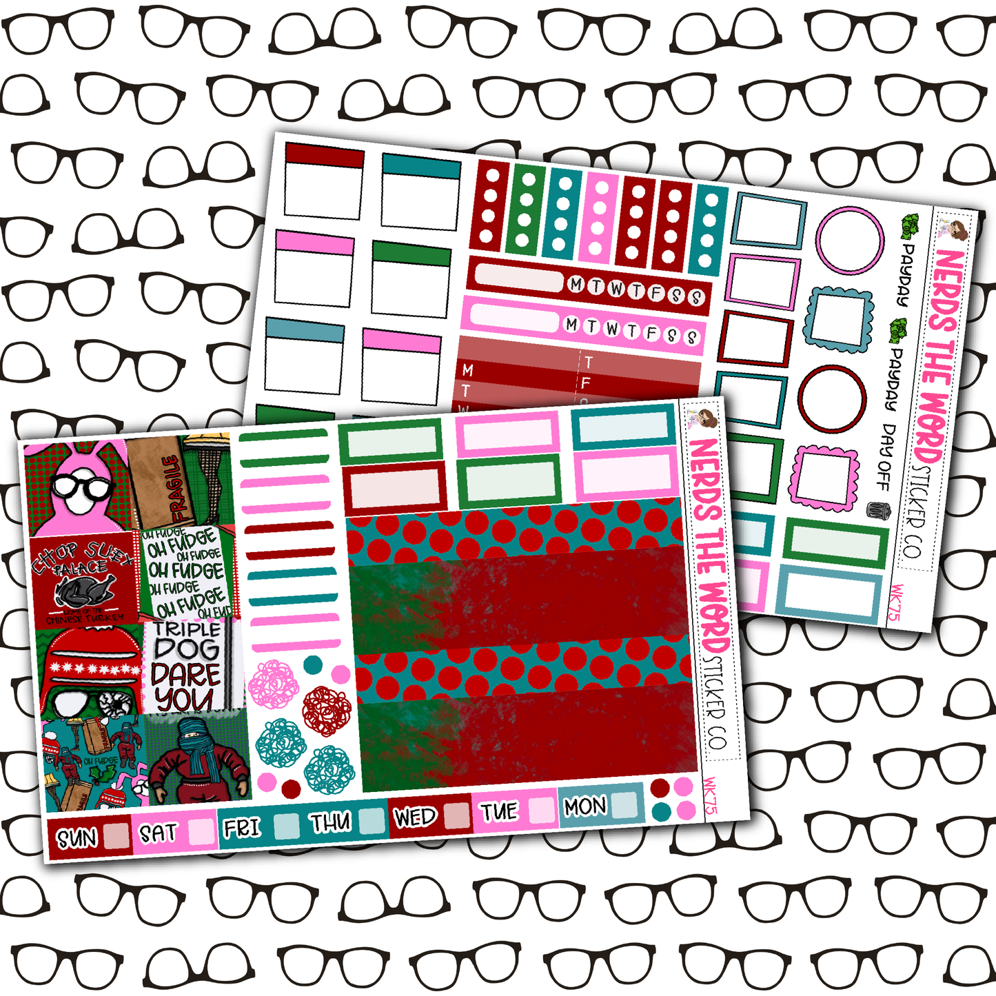 Oh Fudge Monthly, Weekly and or Journaling Sticker Kit