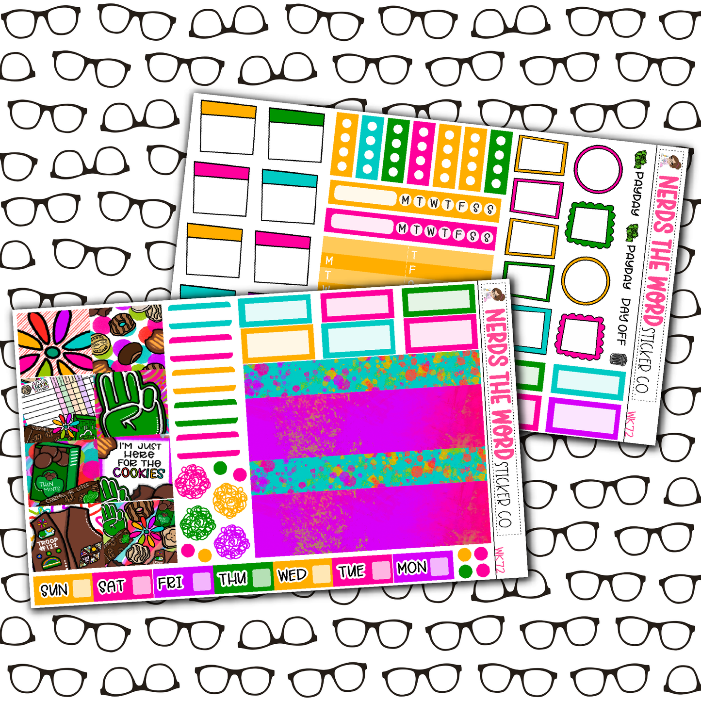 Cookie Time Monthly, Weekly and or Journaling Sticker Kit