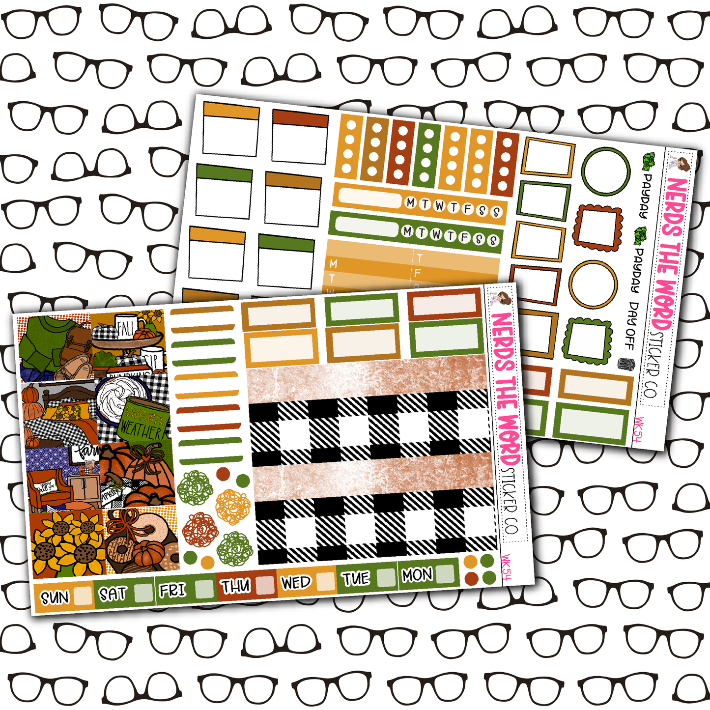 Sweater Weather Monthly, Weekly and or Journaling Sticker Kit