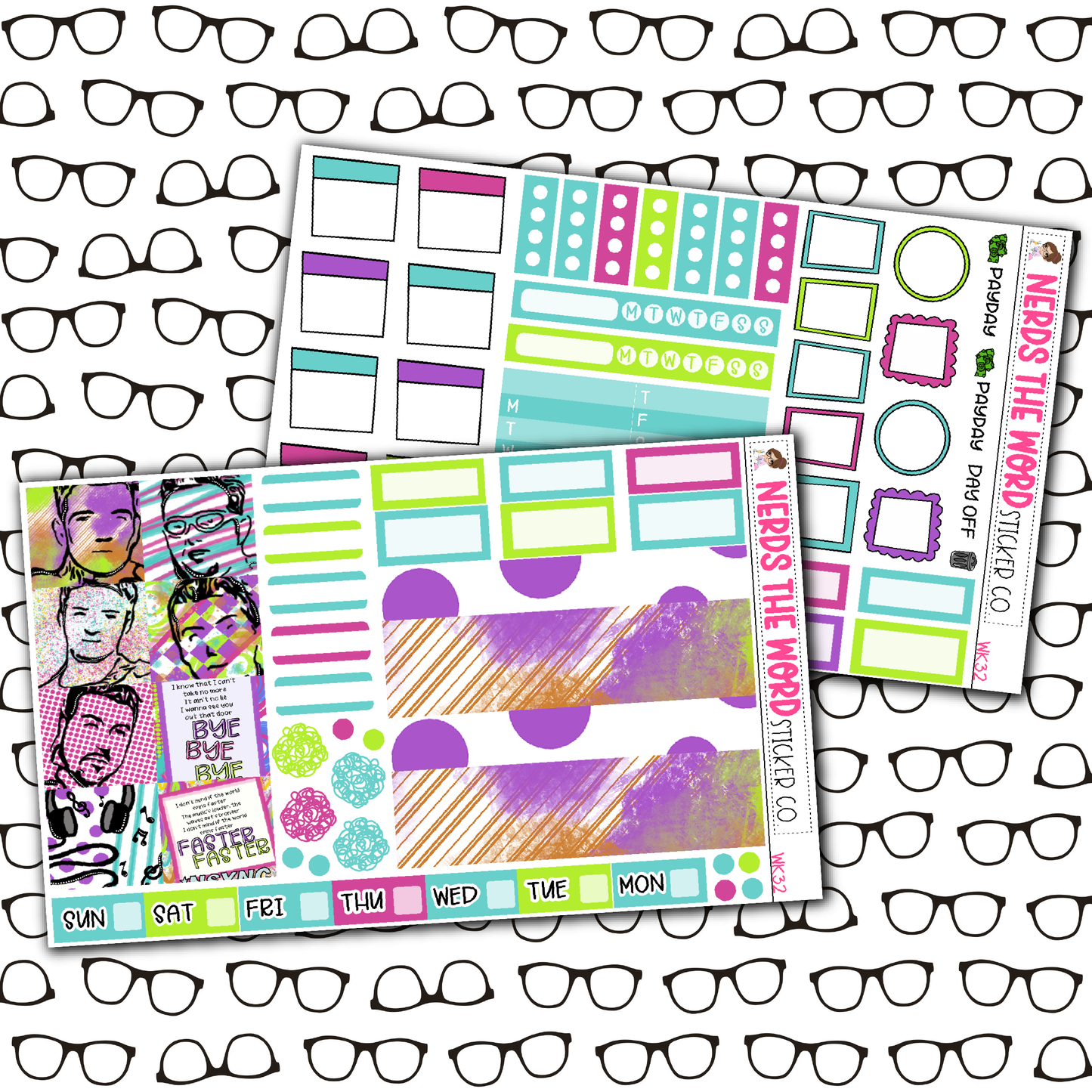 NSYNC Monthly, Weekly and or Journaling Sticker Kit