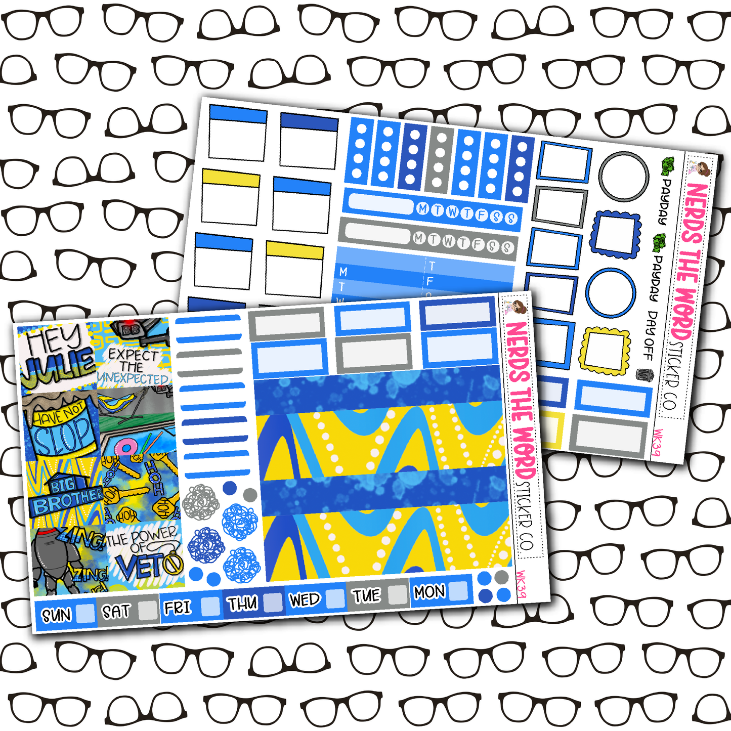BB House Monthly, Weekly and or Journaling Sticker Kit
