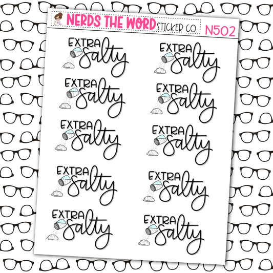 Extra Salty Sticker Sheet