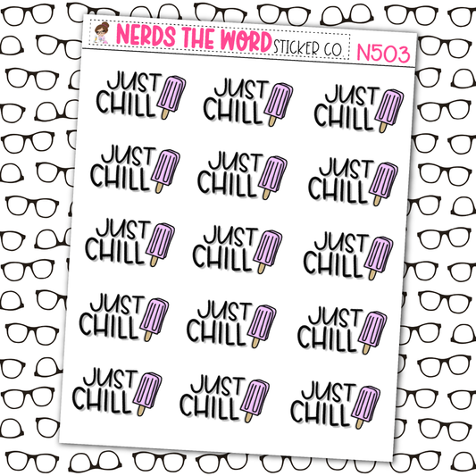 Just Chill Sticker Sheet