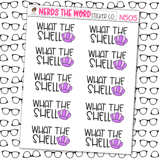 What the Shell Sticker Sheet
