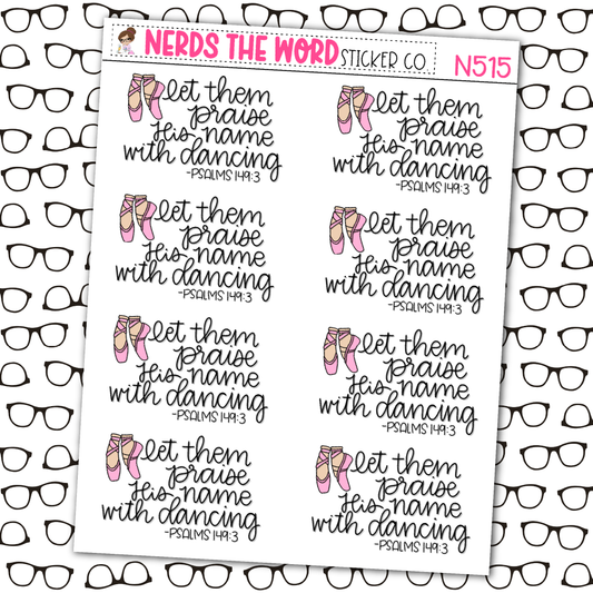 Praise By Dancing Sticker Sheet