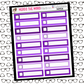 Purple Functional Quarter Check Boxes
