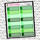 N0523 - Green Functional Quarter Box Stickers