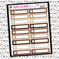 N0530 - Brown Functional Quarter Check Boxes