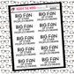 N0545 - Big Fan Sticker Sheet