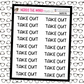 Take Out Typography Planner Stickers
