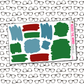 Christmas Village Monthly, Weekly and or Journaling Sticker Kit