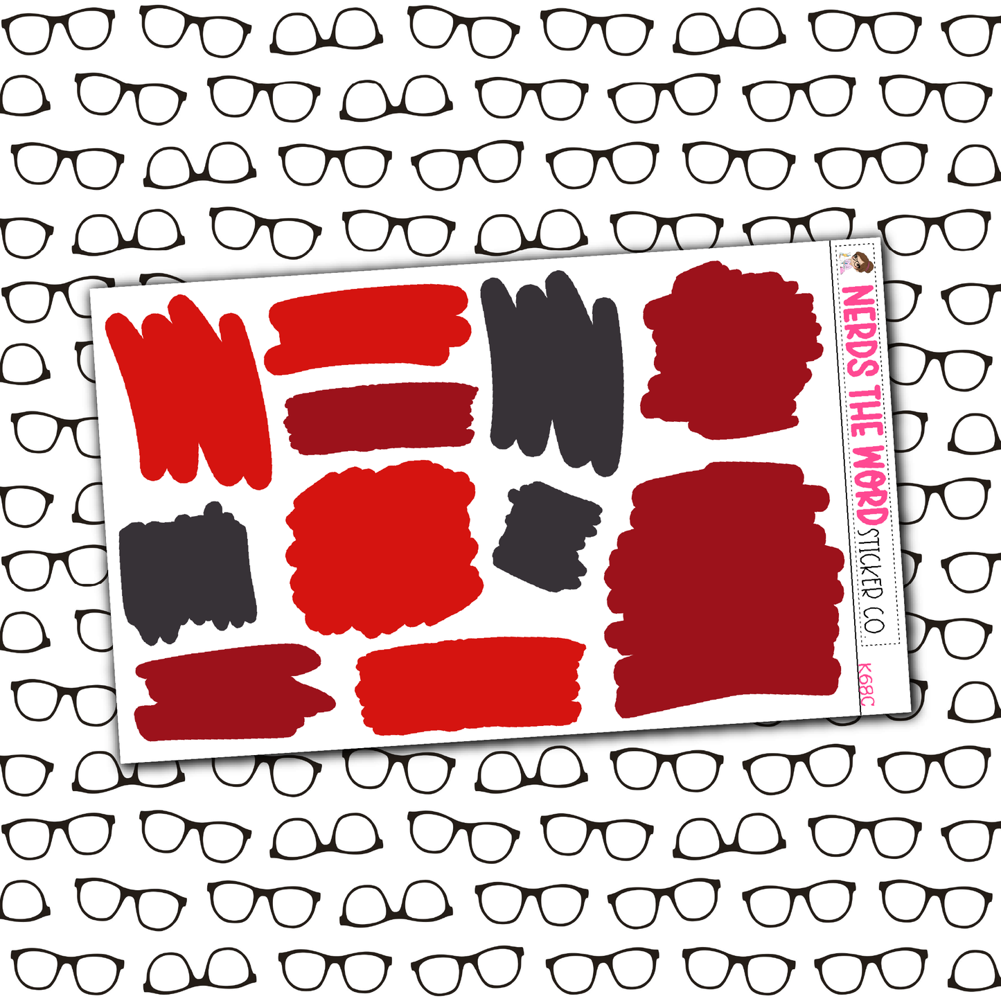 Horror Night Monthly, Weekly and or Journaling Sticker Kit
