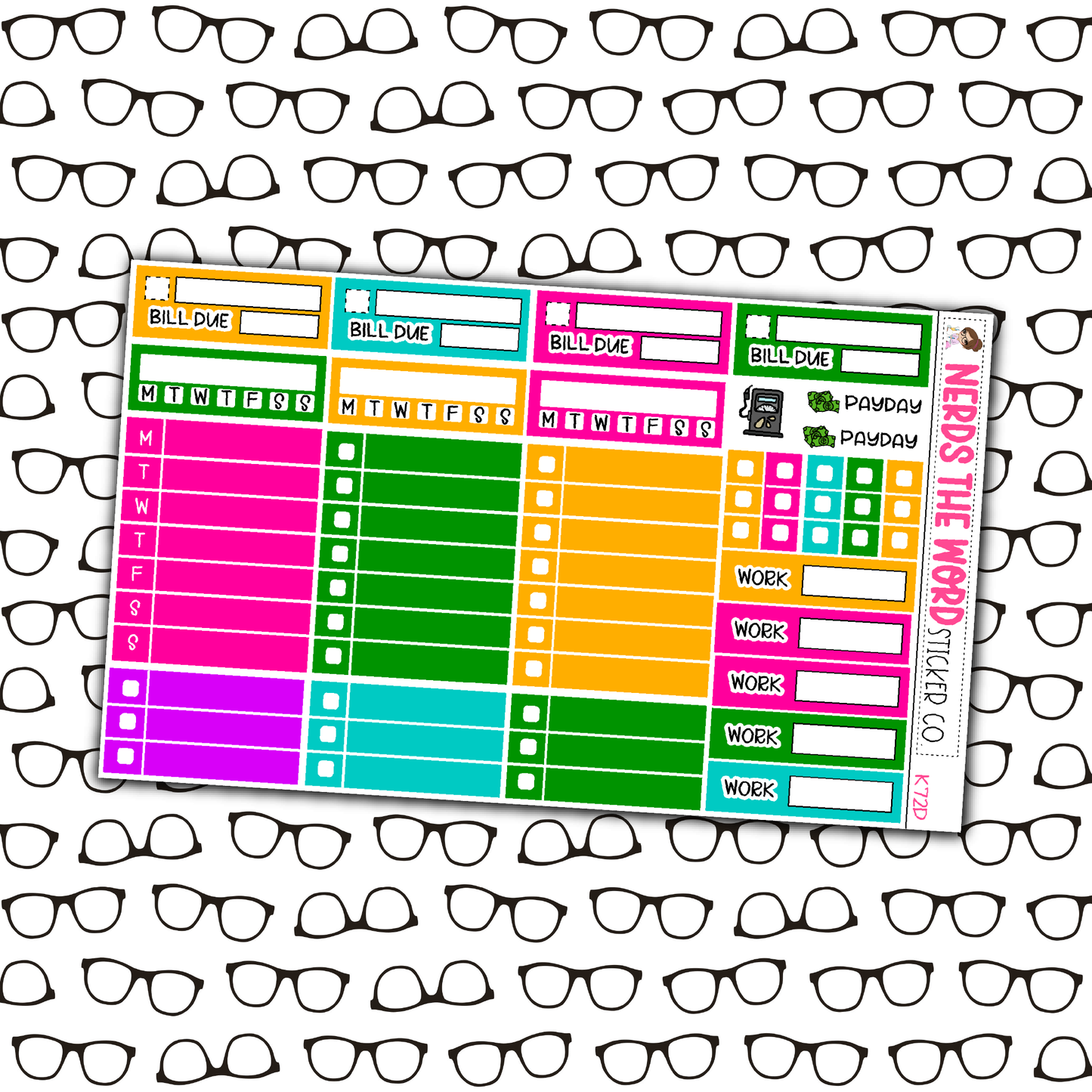 Cookie Time Monthly, Weekly and or Journaling Sticker Kit