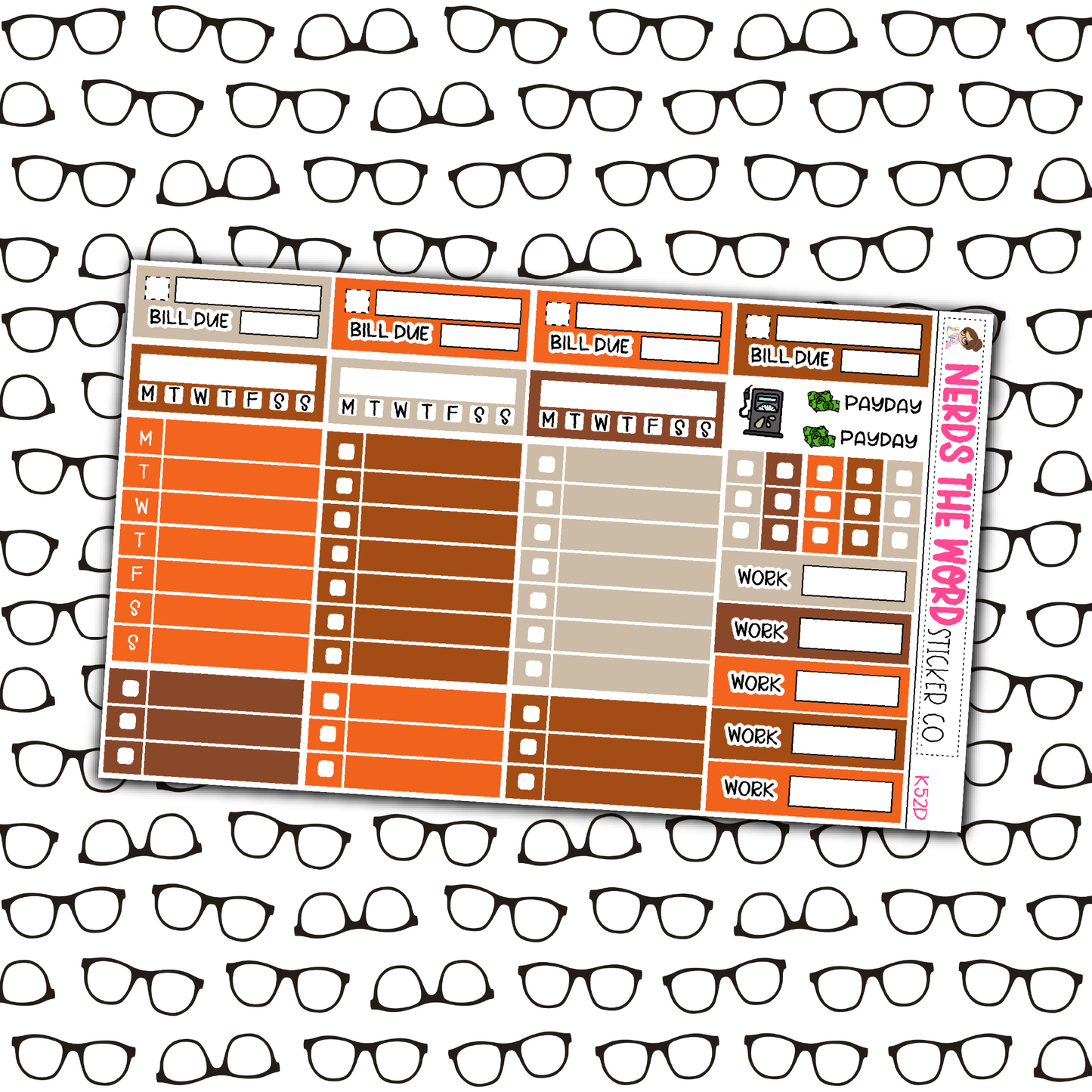 Pumpkin Patch Monthly, Weekly and or Journaling Sticker Kit