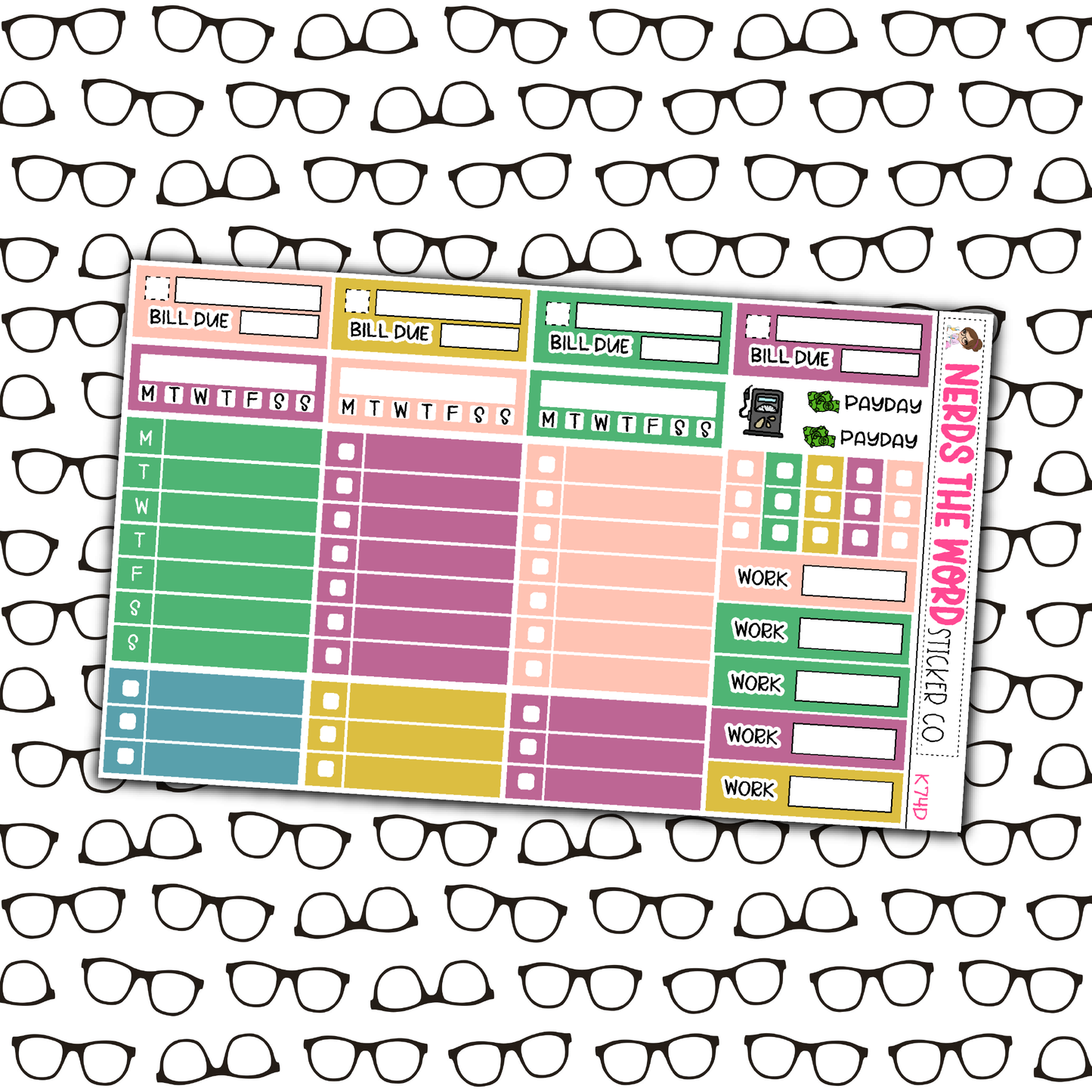 Spring Cleaning Monthly, Weekly and or Journaling Sticker Kit