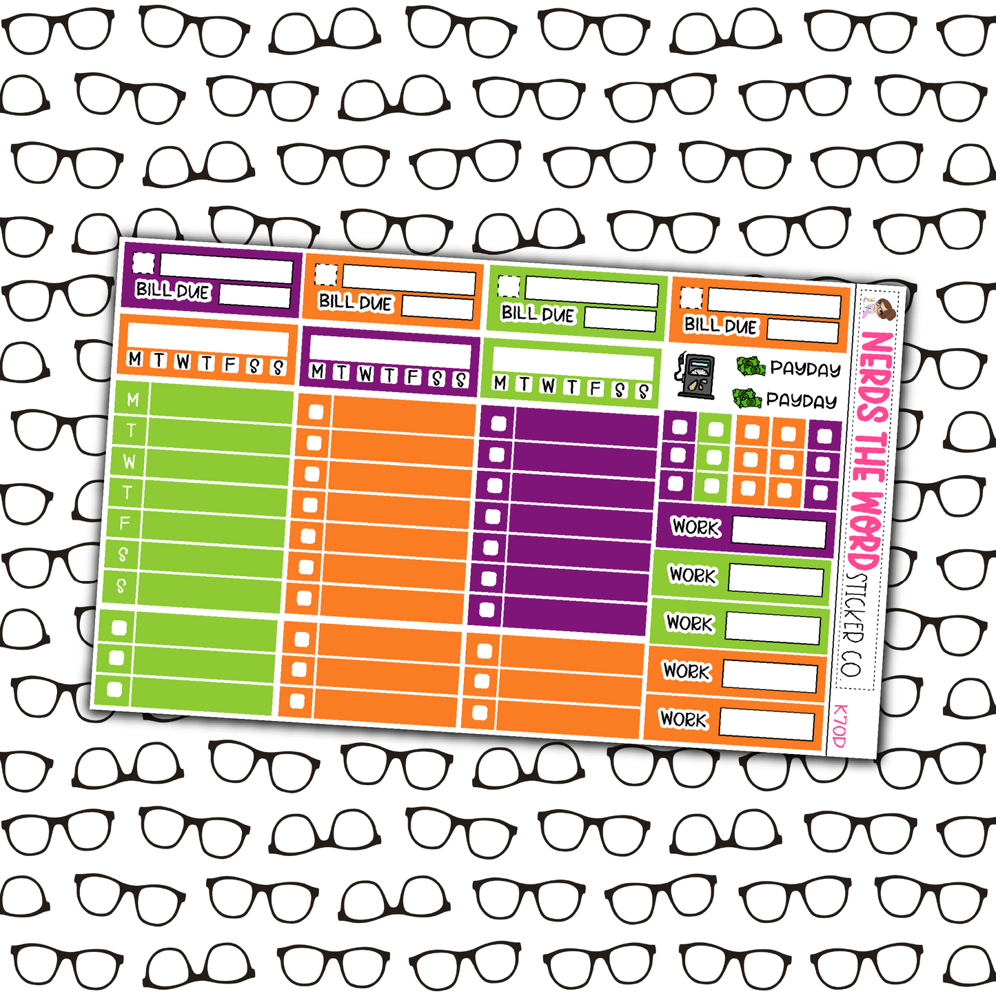 Hey Boo! Monthly, Weekly and or Journaling Sticker Kit