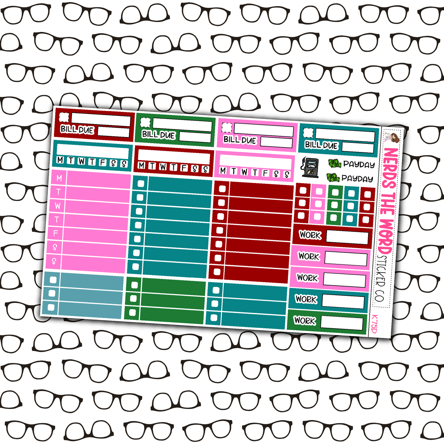 Oh Fudge Monthly, Weekly and or Journaling Sticker Kit