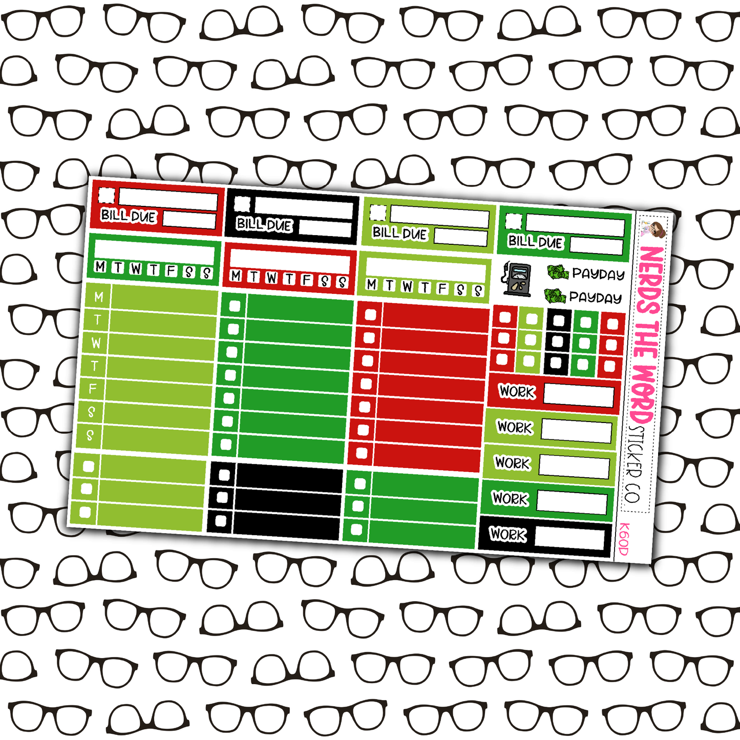 HoHo Gnome Monthly, Weekly and or Journaling Sticker Kit