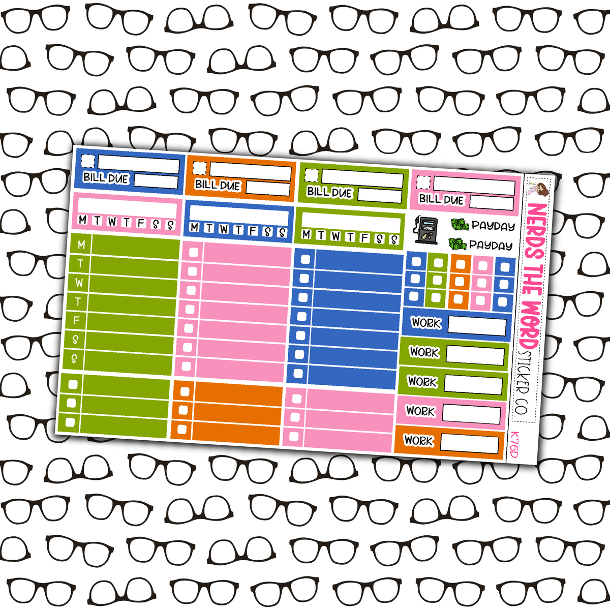 Brains Monthly, Weekly and or Journaling Sticker Kit