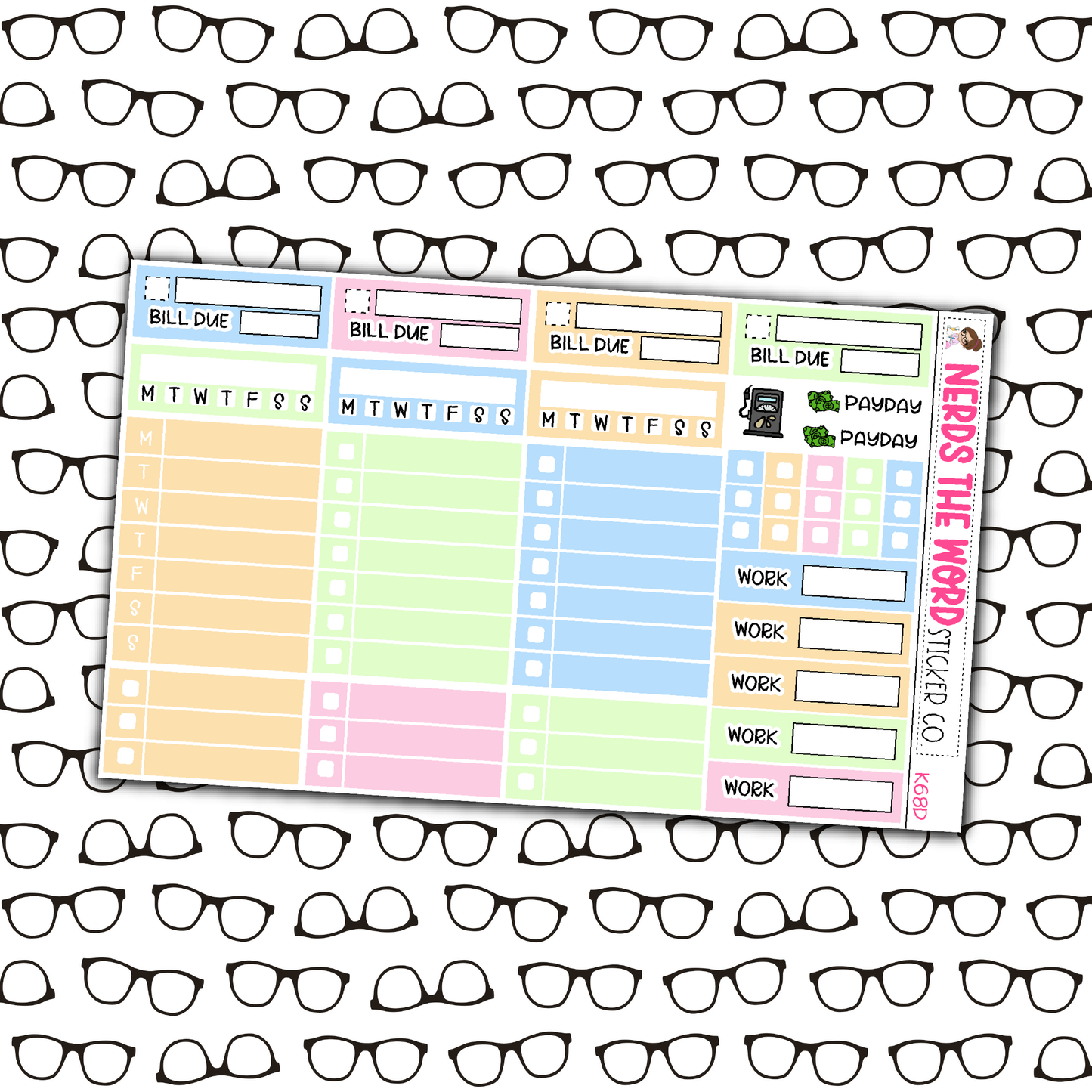Groovy Halloween Monthly, Weekly and or Journaling Sticker Kit