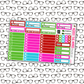You're a Mean One Monthly, Weekly and or Journaling Sticker Kit