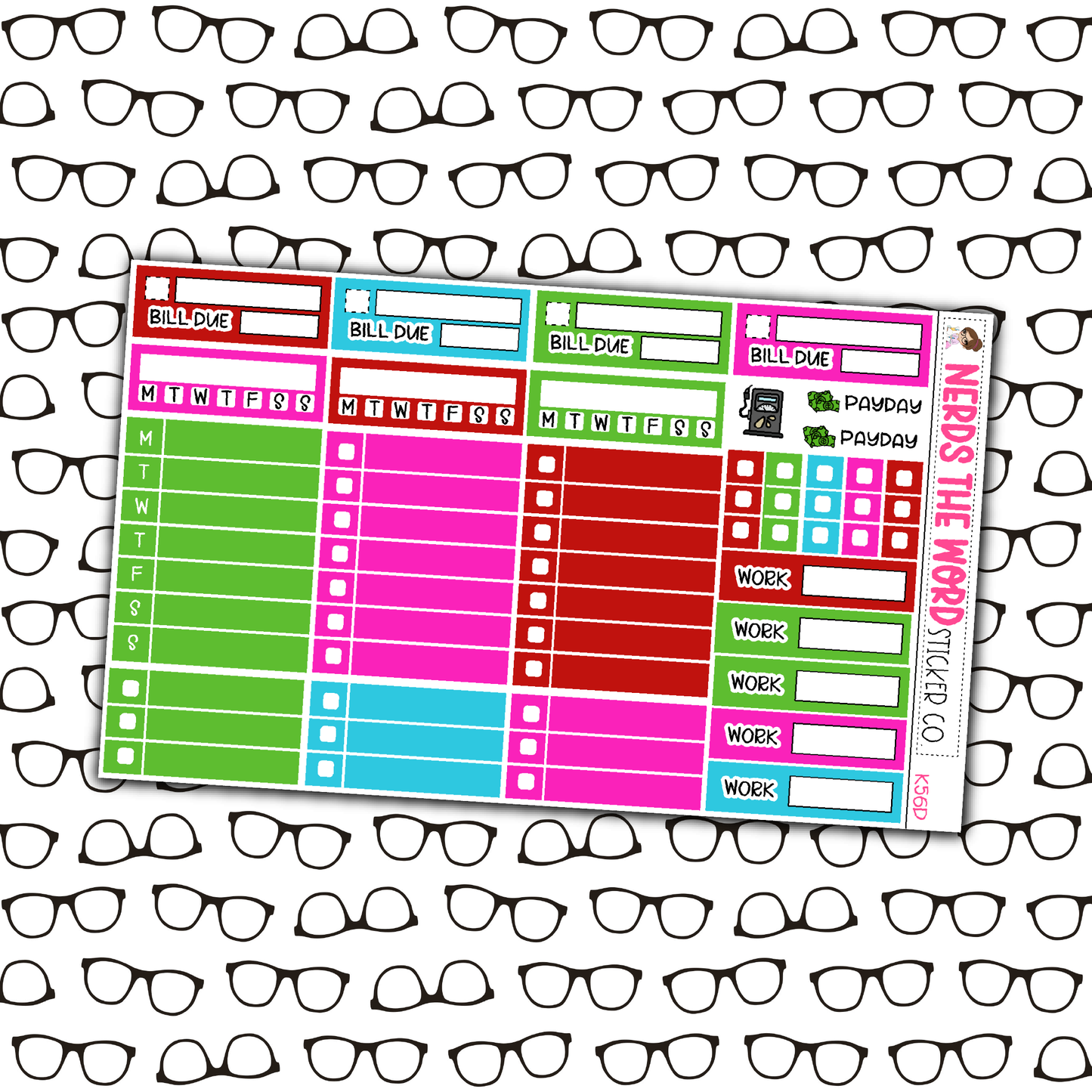 You're a Mean One Monthly, Weekly and or Journaling Sticker Kit