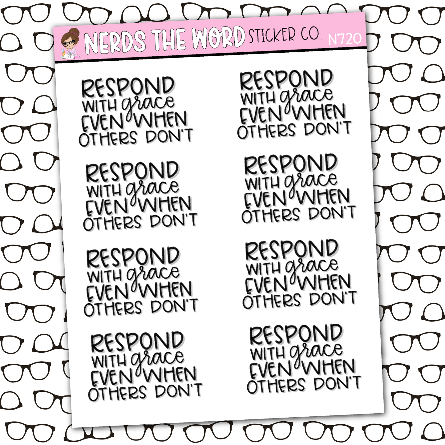 Respond with Grace Sticker Sheet